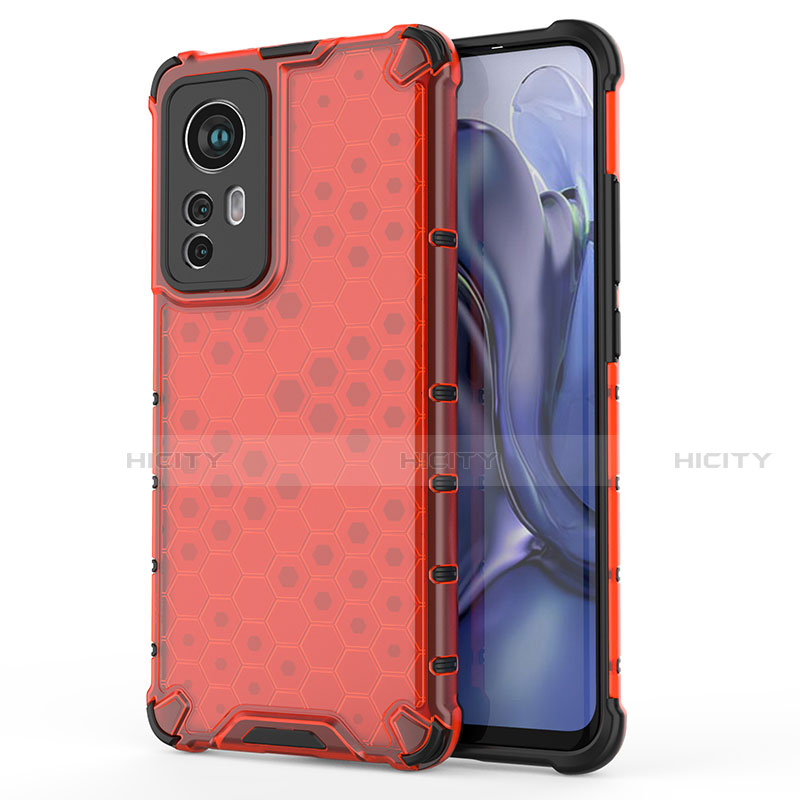 Funda Silicona Ultrafina Goma 360 Grados Carcasa S04 para Xiaomi Mi 12 5G Rojo