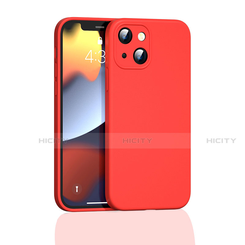 Funda Silicona Ultrafina Goma 360 Grados Carcasa S05 para Apple iPhone 13 Mini Rojo