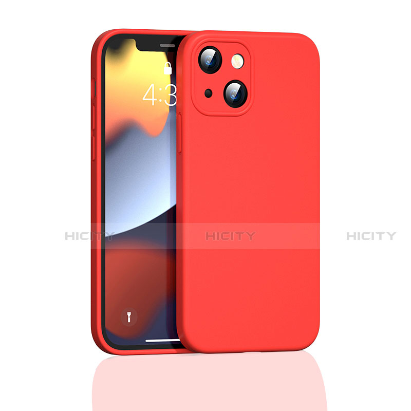 Funda Silicona Ultrafina Goma 360 Grados Carcasa S05 para Apple iPhone 14 Plus Rojo