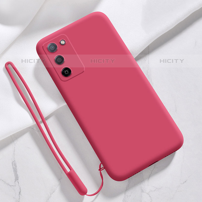 Funda Silicona Ultrafina Goma 360 Grados Carcasa S05 para Oppo A53s 5G Rojo