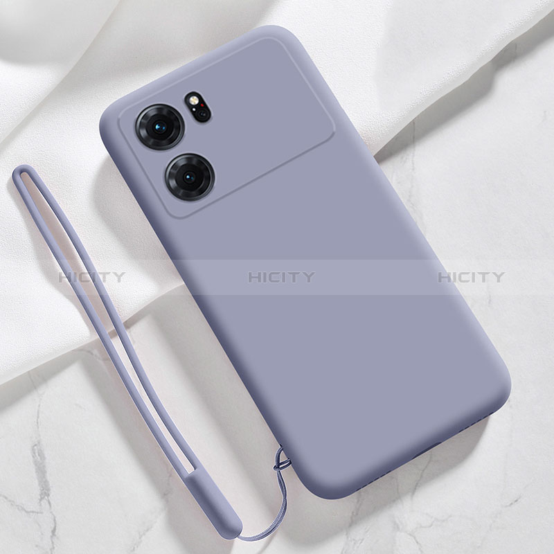 Funda Silicona Ultrafina Goma 360 Grados Carcasa S05 para Oppo K10 5G Gris Lavanda