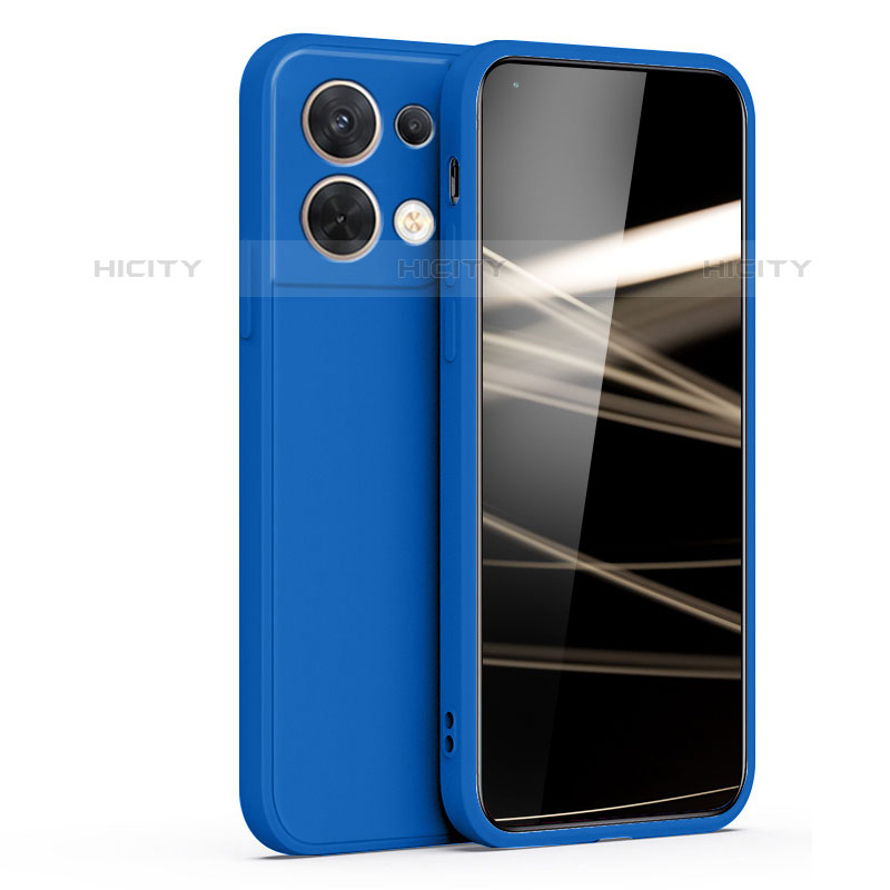 Funda Silicona Ultrafina Goma 360 Grados Carcasa S05 para Oppo Reno8 5G Azul