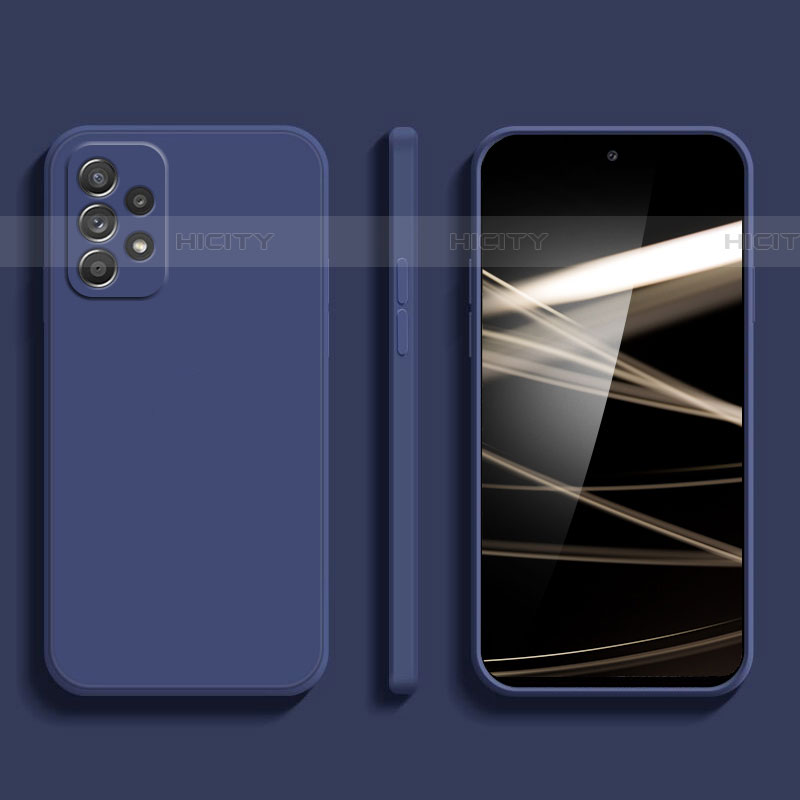 Funda Silicona Ultrafina Goma 360 Grados Carcasa S05 para Samsung Galaxy A52 4G Azul
