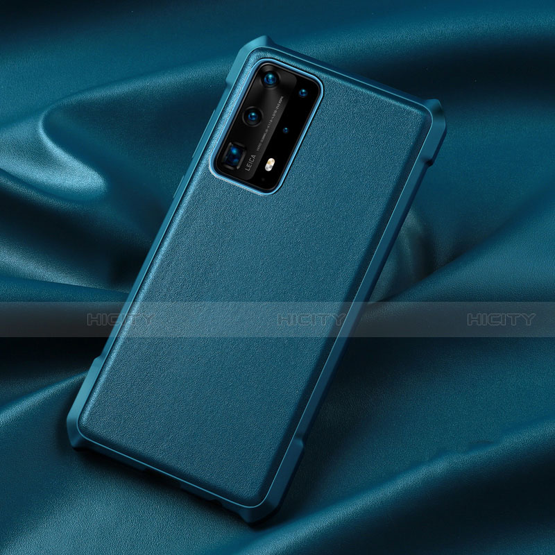 Funda Silicona Ultrafina Goma 360 Grados Carcasa S06 para Huawei P40 Pro+ Plus Azul