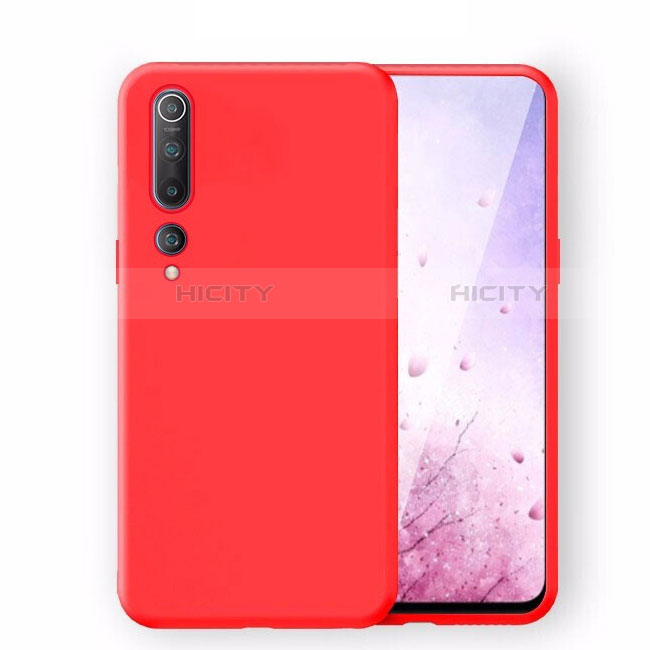 Funda Silicona Ultrafina Goma 360 Grados Carcasa S06 para Xiaomi Mi 10 Rojo