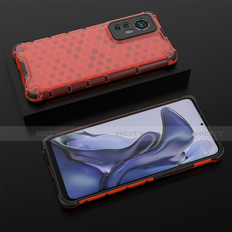 Funda Silicona Ultrafina Goma 360 Grados Carcasa S06 para Xiaomi Mi 12 5G Rojo