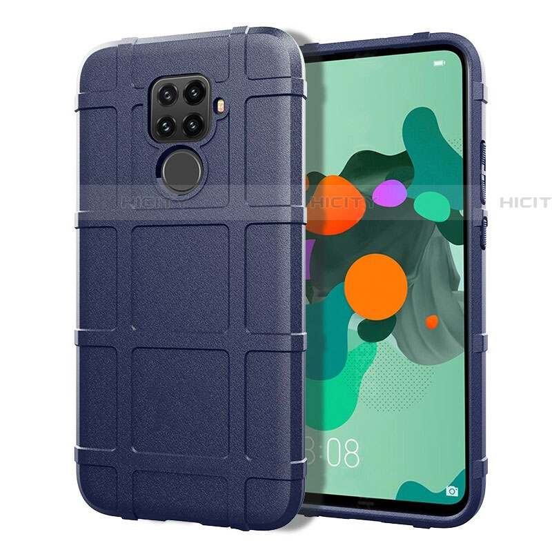 Funda Silicona Ultrafina Goma 360 Grados Carcasa S07 para Huawei Nova 5i Pro Azul