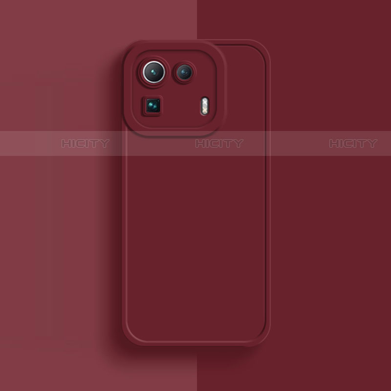 Funda Silicona Ultrafina Goma 360 Grados Carcasa S07 para Xiaomi Mi 11 Pro 5G Rojo