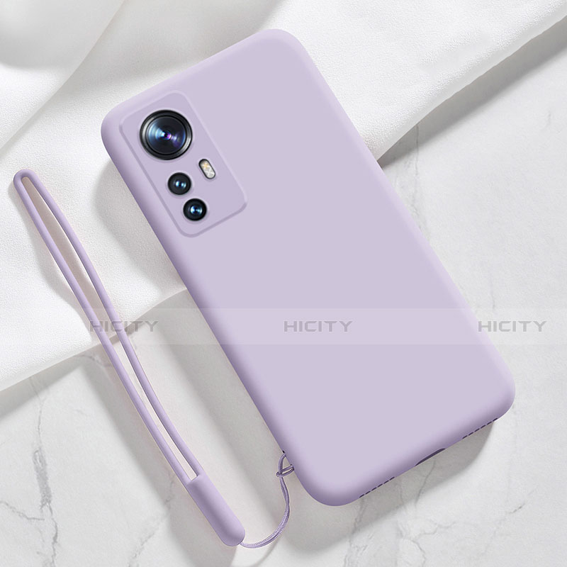 Funda Silicona Ultrafina Goma 360 Grados Carcasa S07 para Xiaomi Mi 12 5G Purpura Claro