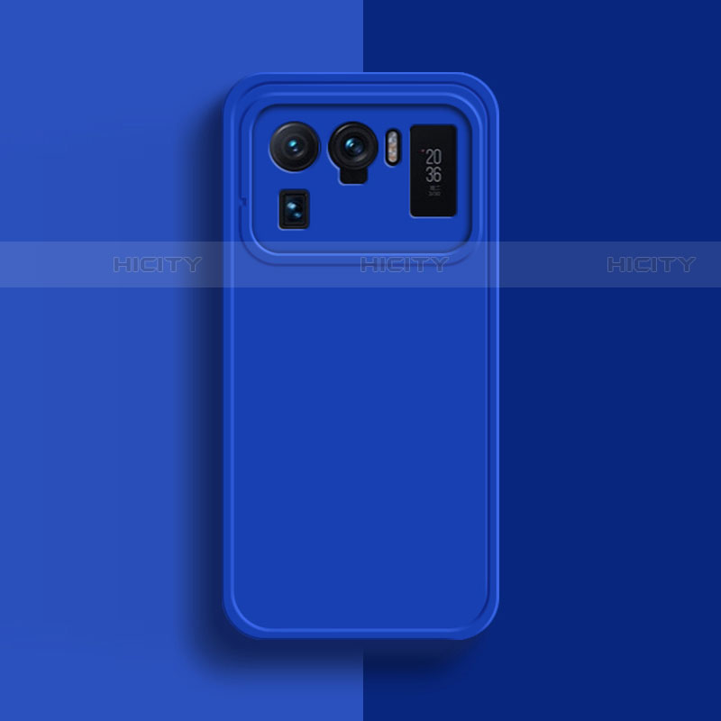 Funda Silicona Ultrafina Goma 360 Grados Carcasa S08 para Xiaomi Mi 11 Ultra 5G Azul