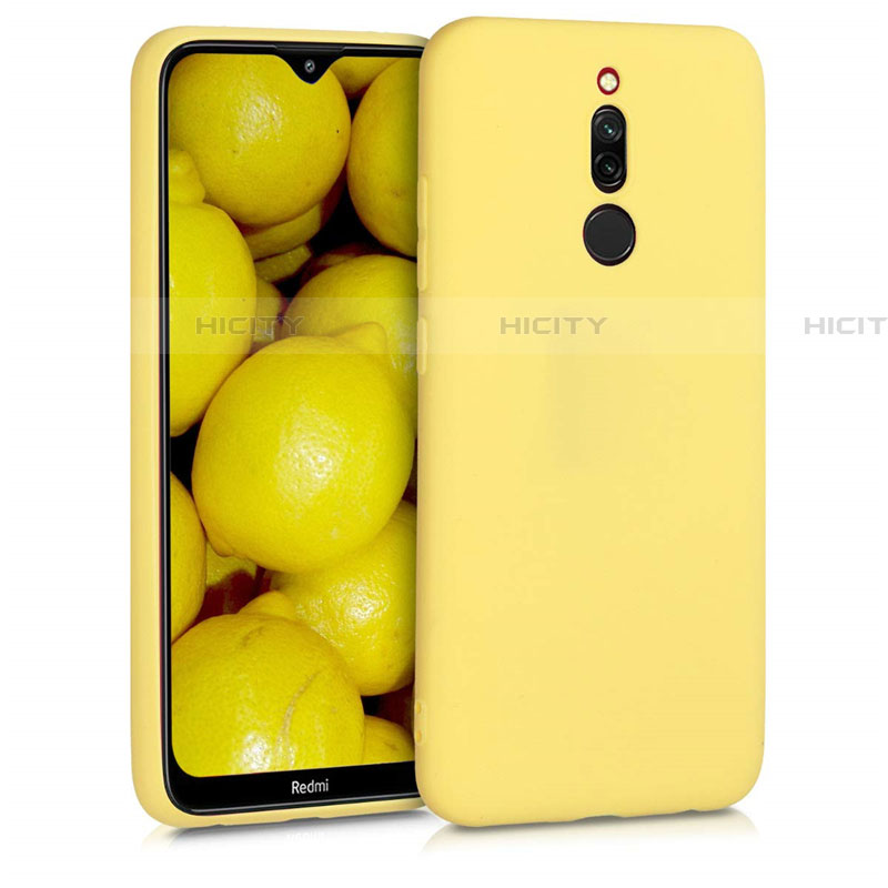 Funda Silicona Ultrafina Goma 360 Grados Carcasa S08 para Xiaomi Redmi 8 Amarillo