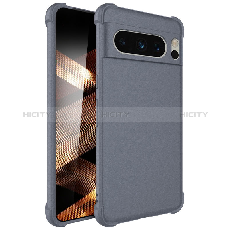 Funda Silicona Ultrafina Goma 360 Grados Carcasa YK1 para Google Pixel 8 Pro 5G Gris