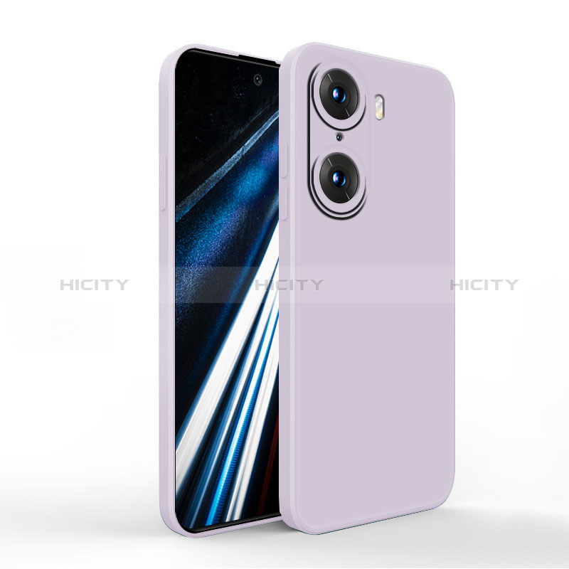 Funda Silicona Ultrafina Goma 360 Grados Carcasa YK1 para Huawei Honor 60 5G Morado