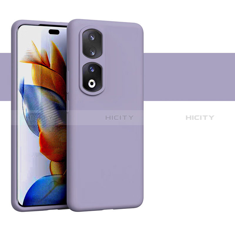 Funda Silicona Ultrafina Goma 360 Grados Carcasa YK1 para Huawei Honor 90 Pro 5G Morado