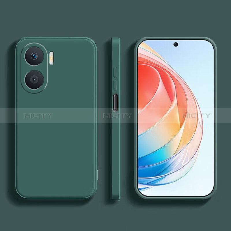 Funda Silicona Ultrafina Goma 360 Grados Carcasa YK1 para Huawei Honor X40i 5G Verde