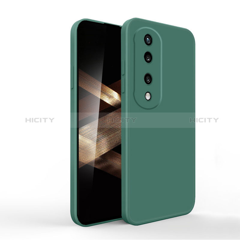 Funda Silicona Ultrafina Goma 360 Grados Carcasa YK1 para Huawei Honor X7b Verde