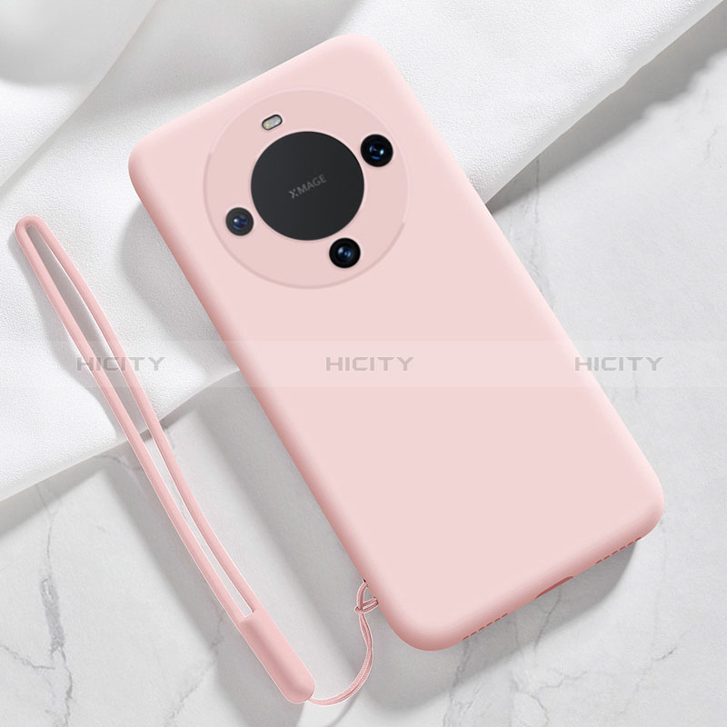 Funda Silicona Ultrafina Goma 360 Grados Carcasa YK1 para Huawei Mate 60 Pro+ Plus Rosa