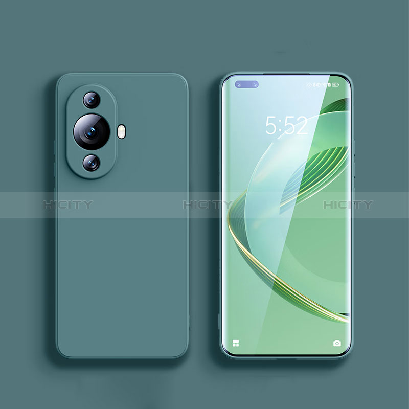 Funda Silicona Ultrafina Goma 360 Grados Carcasa YK1 para Huawei Nova 11 Pro Verde Noche