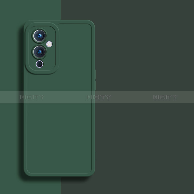 Funda Silicona Ultrafina Goma 360 Grados Carcasa YK1 para OnePlus 9 5G Verde