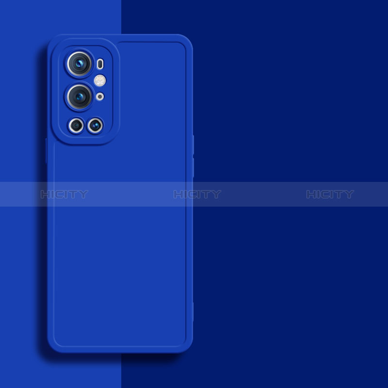 Funda Silicona Ultrafina Goma 360 Grados Carcasa YK1 para OnePlus 9 Pro 5G Azul