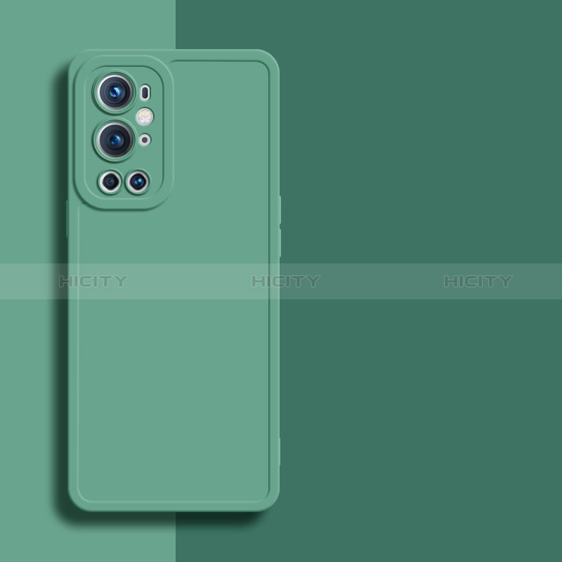 Funda Silicona Ultrafina Goma 360 Grados Carcasa YK1 para OnePlus 9 Pro 5G Verde