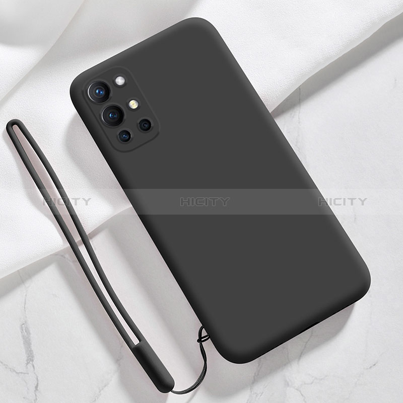 Funda Silicona Ultrafina Goma 360 Grados Carcasa YK1 para OnePlus 9R 5G Negro