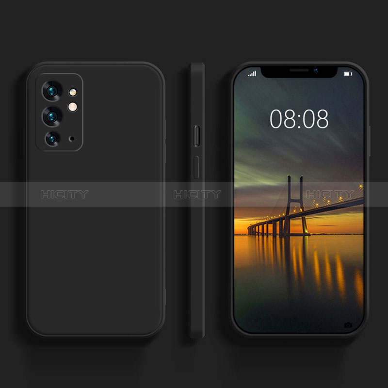 Funda Silicona Ultrafina Goma 360 Grados Carcasa YK1 para OnePlus 9RT 5G Negro