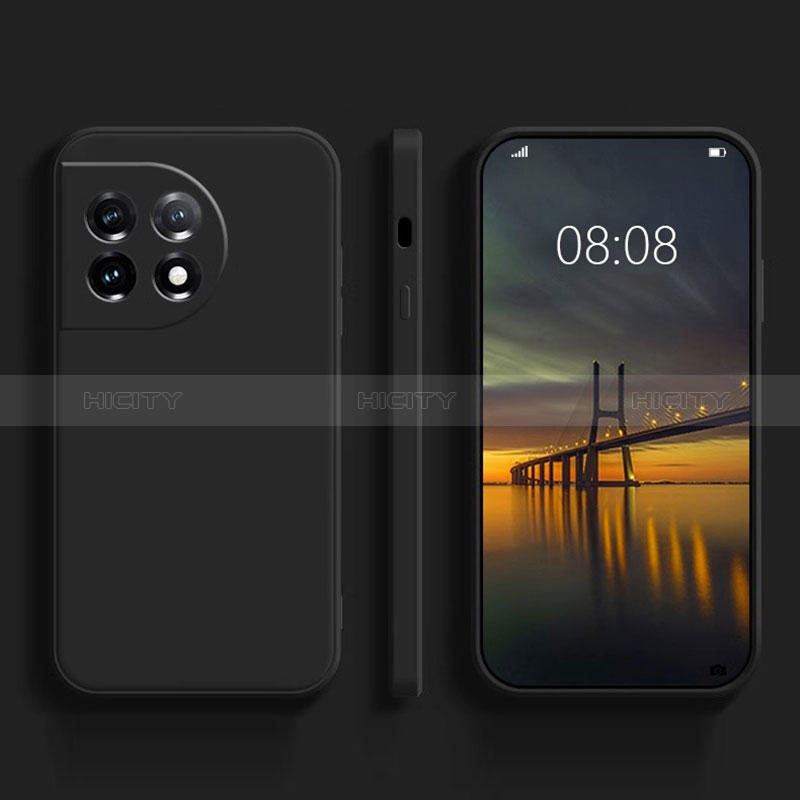 Funda Silicona Ultrafina Goma 360 Grados Carcasa YK1 para OnePlus Ace 2 Pro 5G Negro