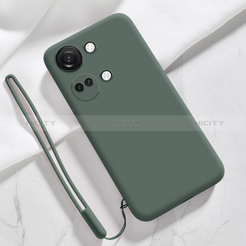 Funda Silicona Ultrafina Goma 360 Grados Carcasa YK1 para OnePlus Ace 2V 5G Verde Noche