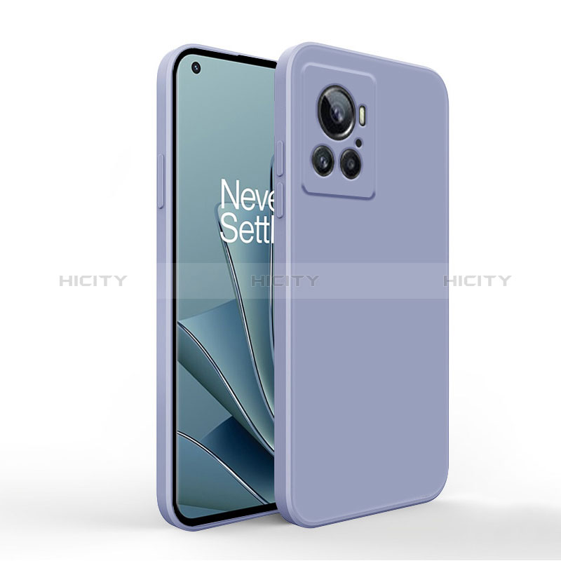 Funda Silicona Ultrafina Goma 360 Grados Carcasa YK1 para OnePlus Ace 5G Gris Lavanda