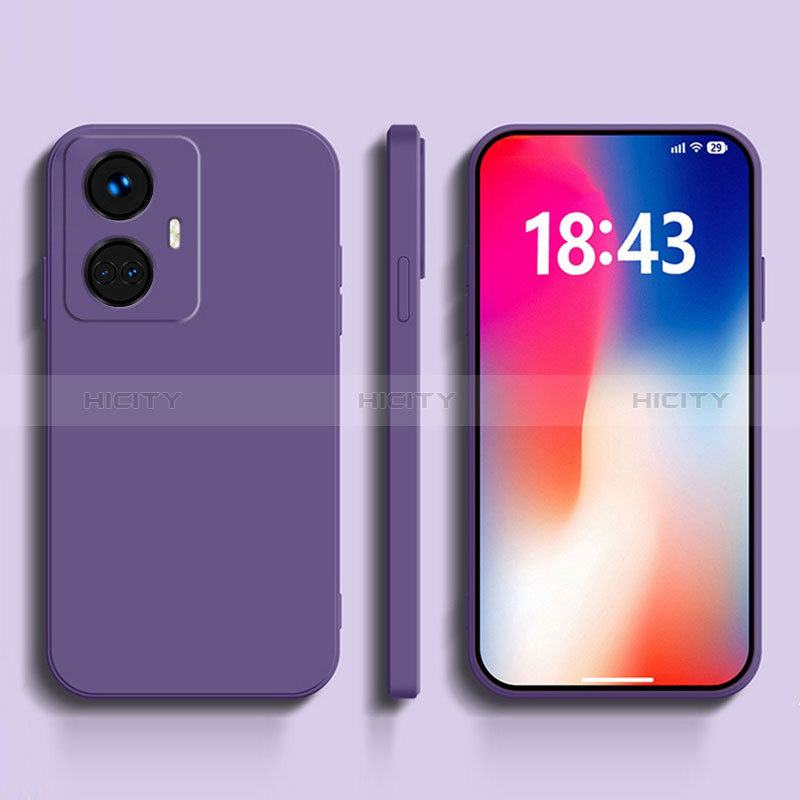 Funda Silicona Ultrafina Goma 360 Grados Carcasa YK1 para Realme 10 Pro+ Plus 5G Morado