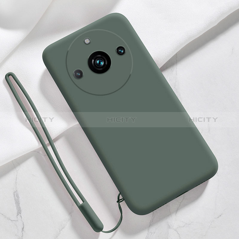 Funda Silicona Ultrafina Goma 360 Grados Carcasa YK1 para Realme 11 Pro 5G Verde Noche