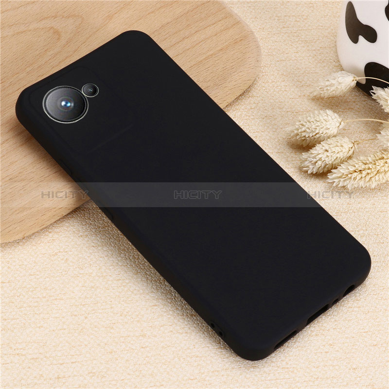 Funda Silicona Ultrafina Goma 360 Grados Carcasa YK1 para Realme C30s Negro