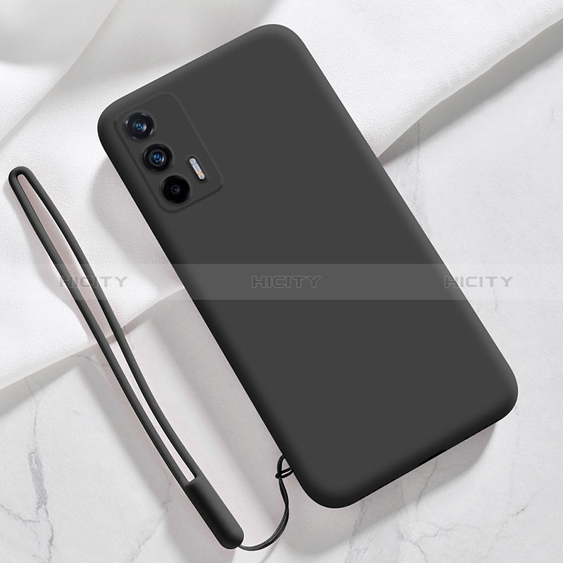 Funda Silicona Ultrafina Goma 360 Grados Carcasa YK1 para Realme GT 5G Negro