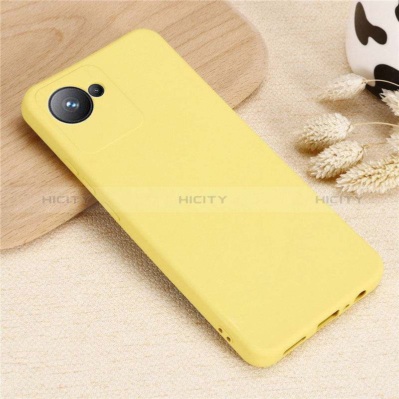 Funda Silicona Ultrafina Goma 360 Grados Carcasa YK1 para Realme Narzo 50i Prime Amarillo