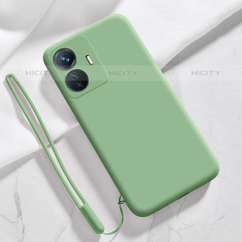 Funda Silicona Ultrafina Goma 360 Grados Carcasa YK1 para Vivo iQOO Z6 Lite 5G Verde