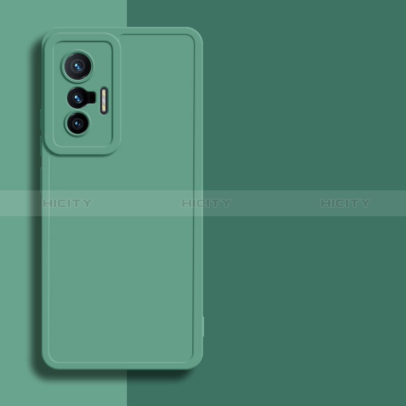 Funda Silicona Ultrafina Goma 360 Grados Carcasa YK1 para Vivo X70t Verde