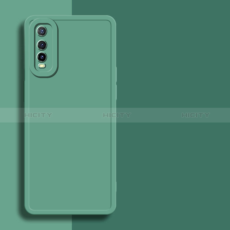 Funda Silicona Ultrafina Goma 360 Grados Carcasa YK1 para Vivo Y70t 5G Verde