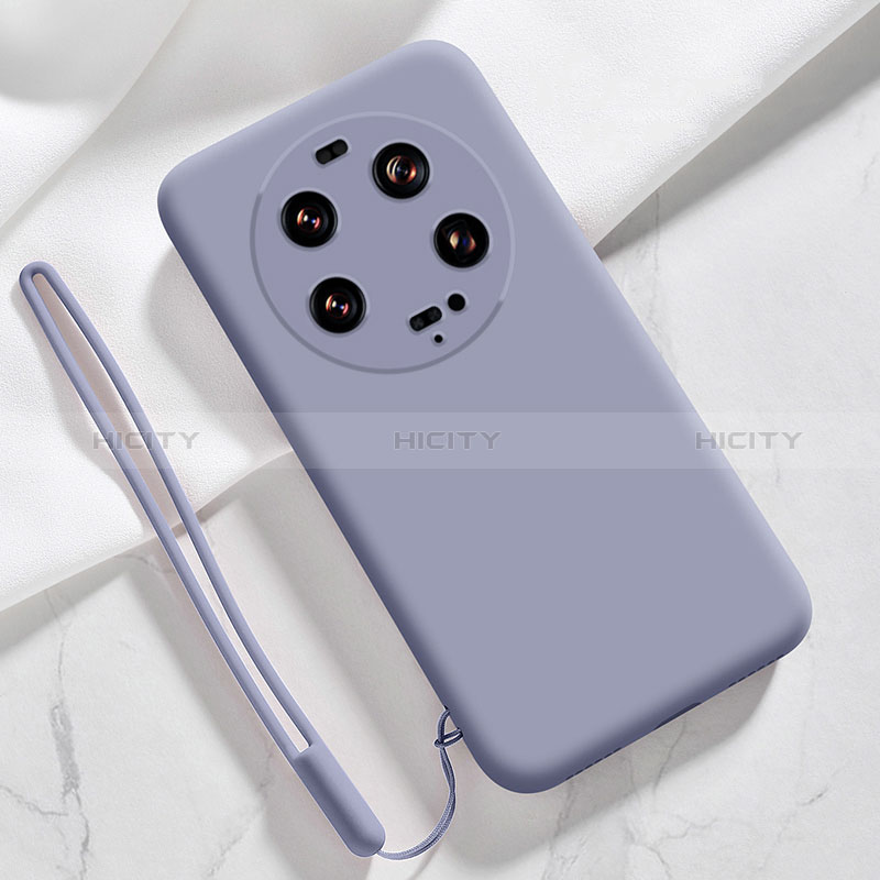 Funda Silicona Ultrafina Goma 360 Grados Carcasa YK1 para Xiaomi Mi 13 Ultra 5G Gris Lavanda