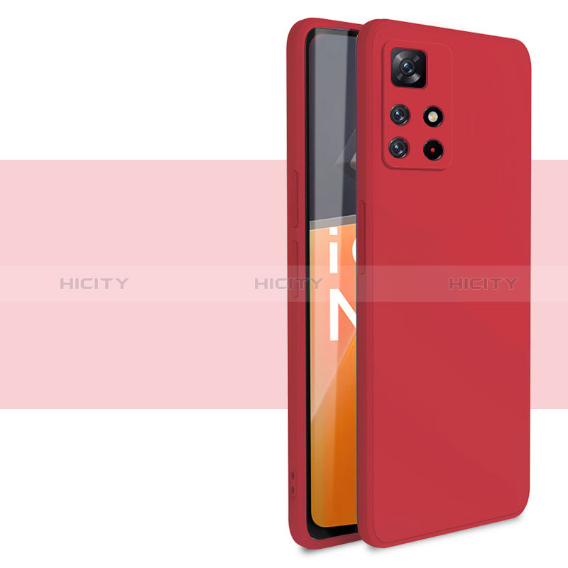 Funda Silicona Ultrafina Goma 360 Grados Carcasa YK1 para Xiaomi Poco M4 Pro 5G Rojo