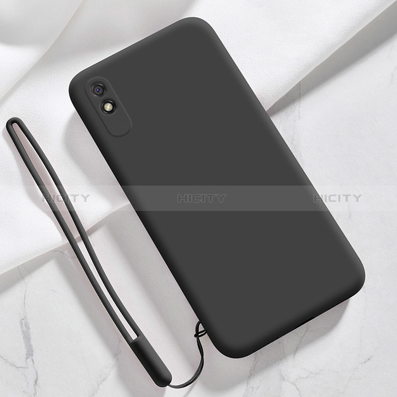 Funda Silicona Ultrafina Goma 360 Grados Carcasa YK1 para Xiaomi Redmi 9A Negro