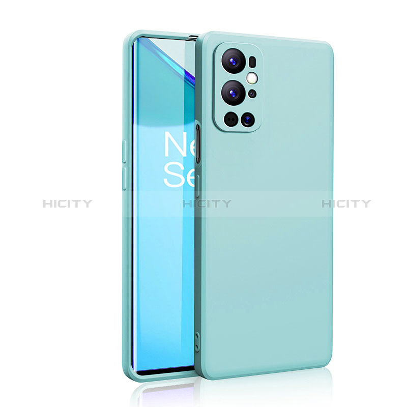 Funda Silicona Ultrafina Goma 360 Grados Carcasa YK2 para OnePlus 9 Pro 5G Azul Claro