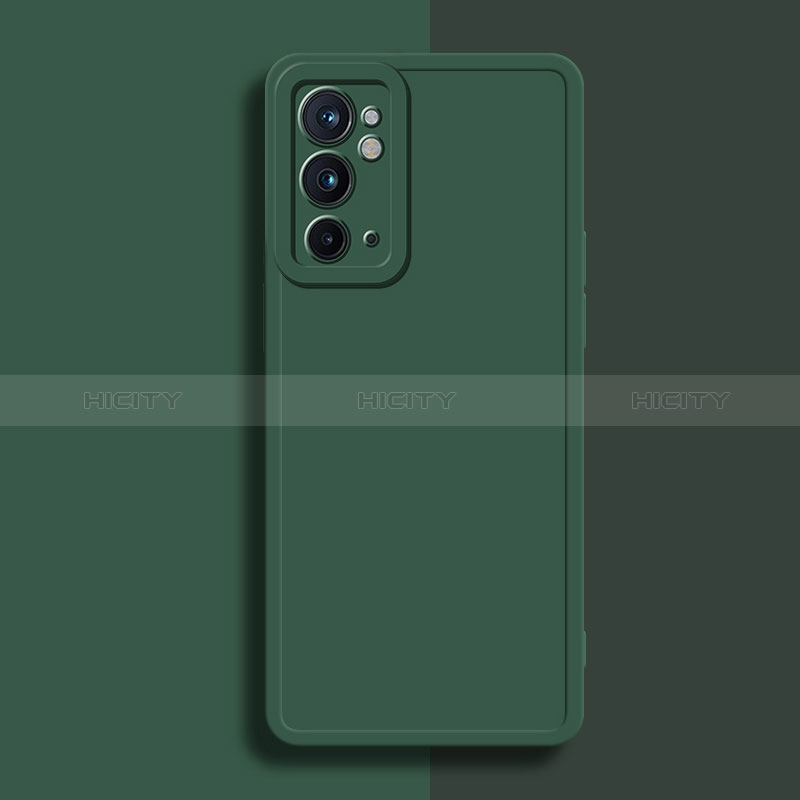 Funda Silicona Ultrafina Goma 360 Grados Carcasa YK2 para OnePlus 9RT 5G Verde Noche