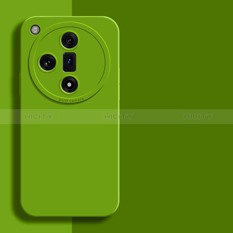 Funda Silicona Ultrafina Goma 360 Grados Carcasa YK2 para Oppo Find X7 5G Verde