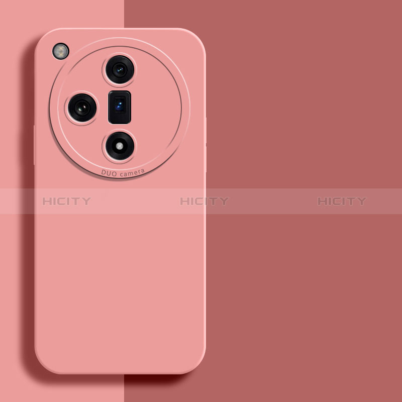 Funda Silicona Ultrafina Goma 360 Grados Carcasa YK2 para Oppo Find X7 Ultra 5G Rosa