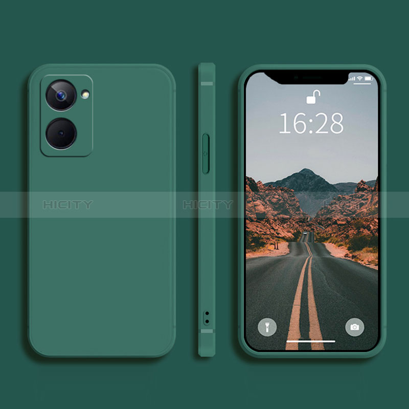 Funda Silicona Ultrafina Goma 360 Grados Carcasa YK2 para Realme 10 4G Verde Noche