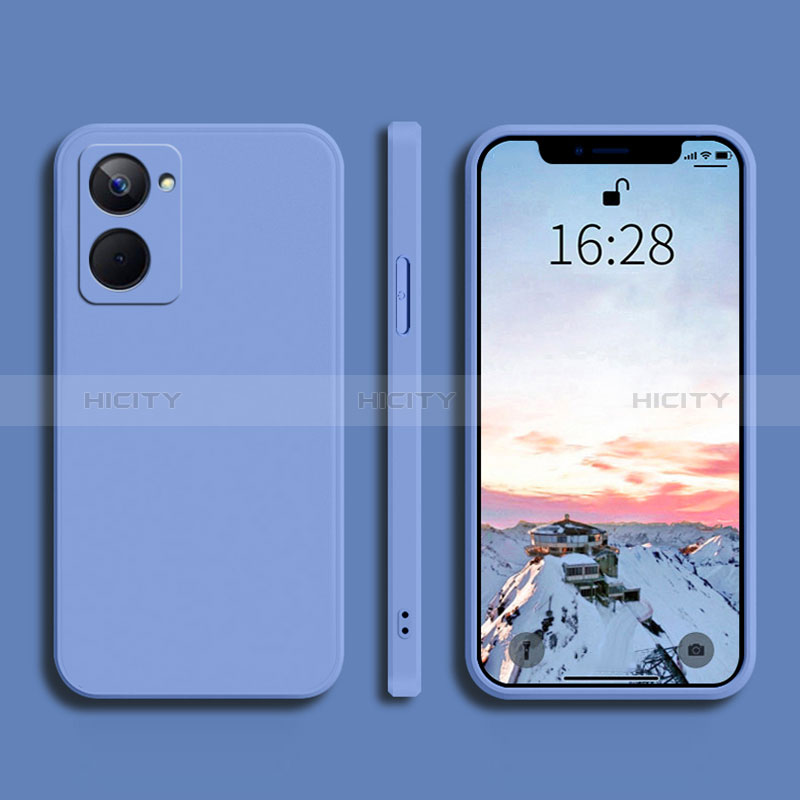 Funda Silicona Ultrafina Goma 360 Grados Carcasa YK2 para Realme 10 Pro 5G Gris Lavanda