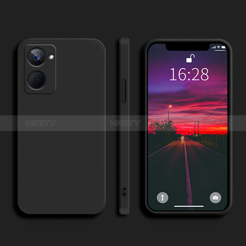 Funda Silicona Ultrafina Goma 360 Grados Carcasa YK2 para Realme 10 Pro 5G Negro