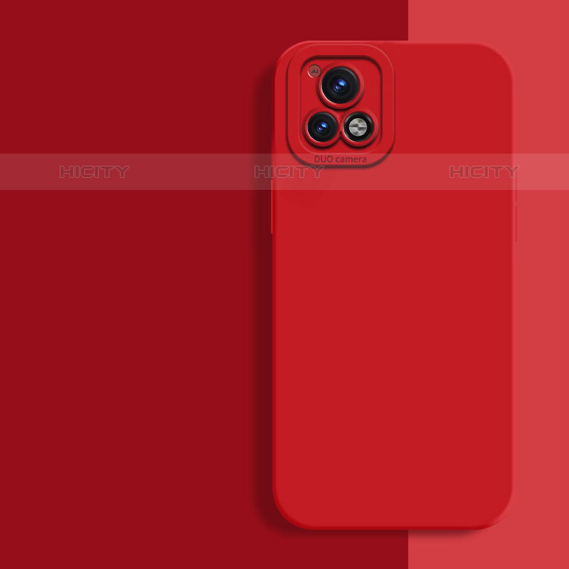 Funda Silicona Ultrafina Goma 360 Grados Carcasa YK2 para Vivo iQOO U3 5G Rojo