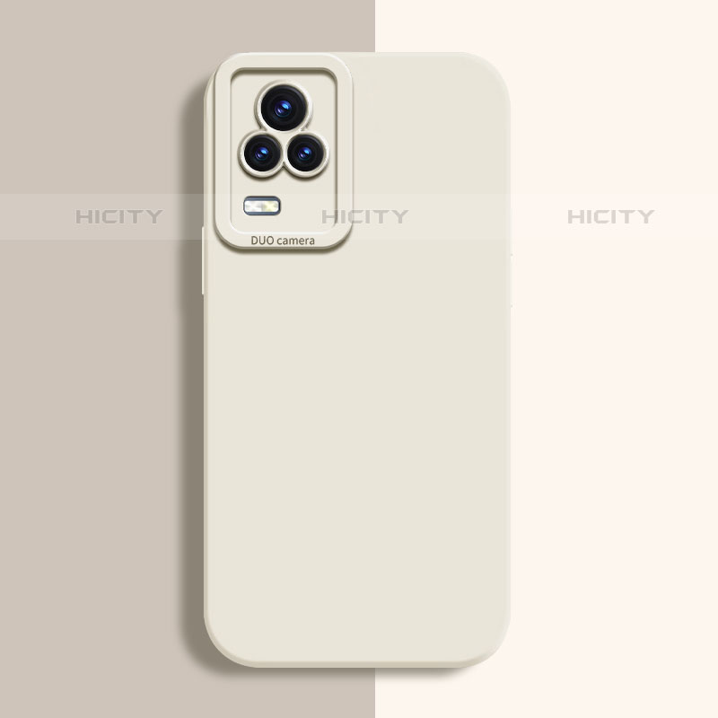 Funda Silicona Ultrafina Goma 360 Grados Carcasa YK2 para Vivo V21s 5G Blanco